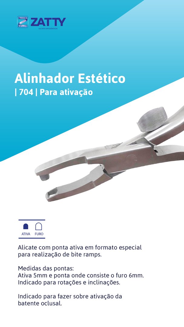 Alicate Alinhador Estético 704 - Zatty