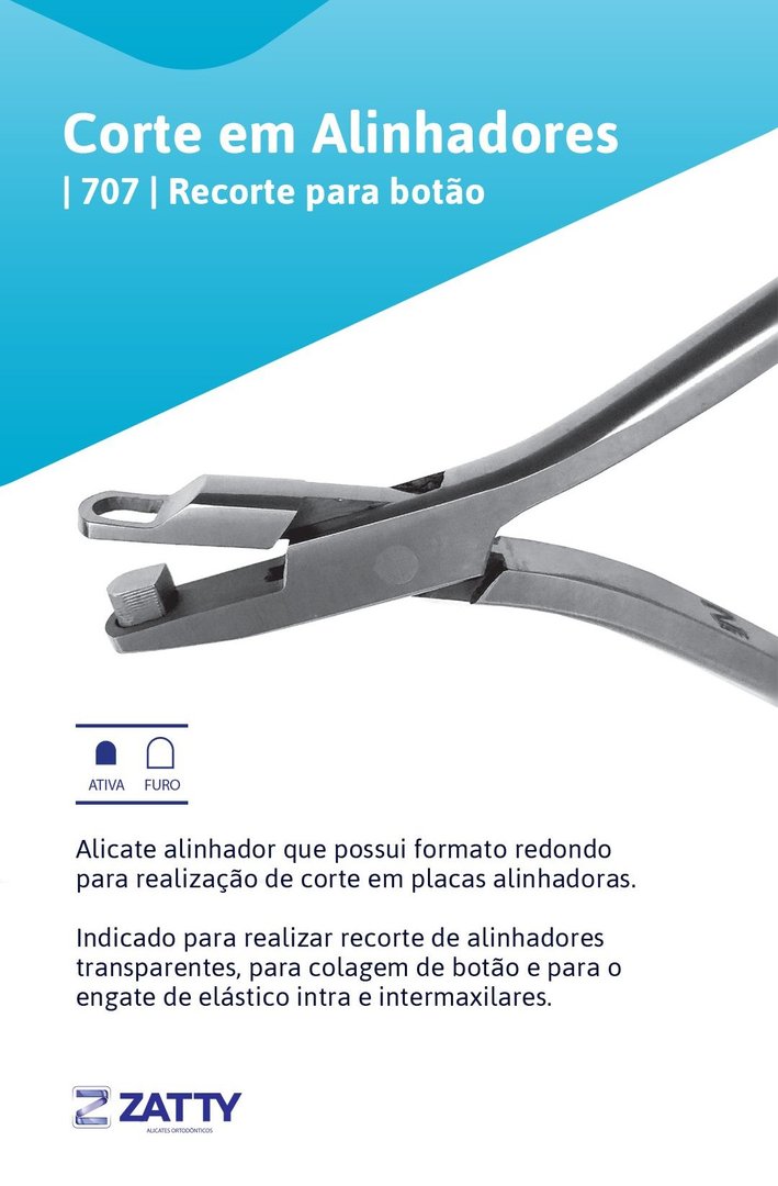 Alicate para Corte de Botão em Alinhadores 707 - Zatty