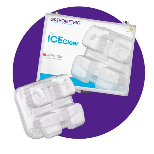 Braquete Cerâmico Ice Clear Roth 0.22 - Orthometric