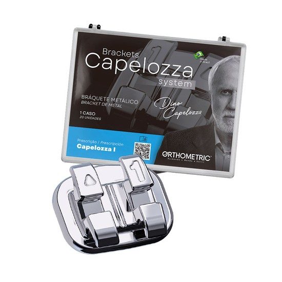 BRAQUETE METALICO CAPELOZZA I - 0,022″ - 01 CASO-Orthometric
