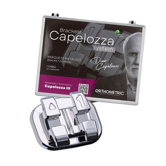BRAQUETE METALICO CAPELOZZA III - 0,022″ -Orthometric