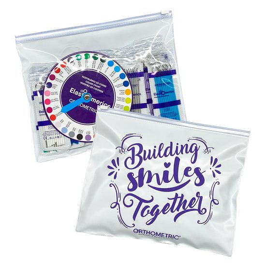 Kit Ligadura Elástica Bengalinha + Mostruário de Cores Orthometric