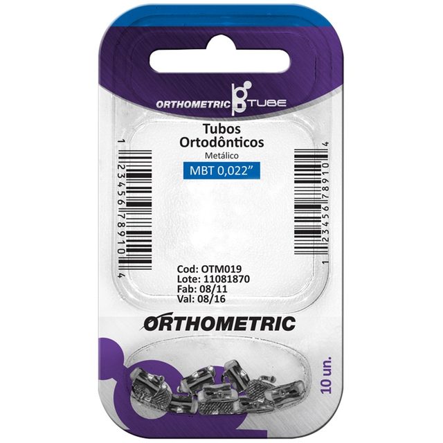 Tubo Colagem MBT 022 - Simples Conversível 1° Molar - Orthometric