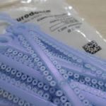 LIGADURA - PARA BRAQUETES ESTETICOS - MODULAR AZUL PEROLADO